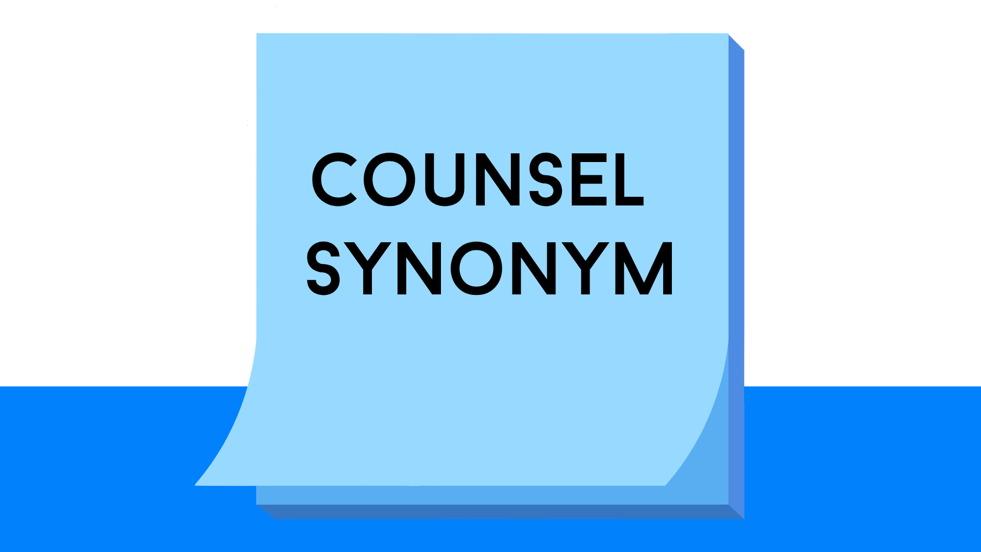 Counsel synonym list with meanings and examples