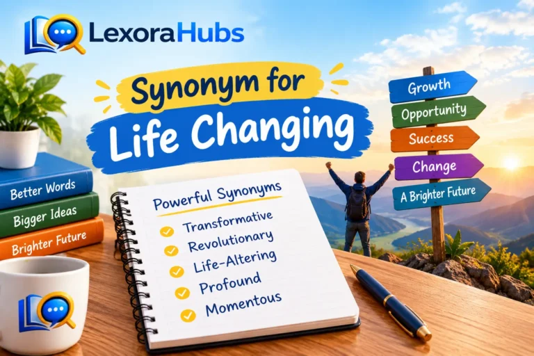 Synonyms for life changing with transformative and life-altering words