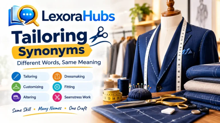 Tailoring synonyms – words and phrases related to tailoring, fitting, altering, and customizing clothing.