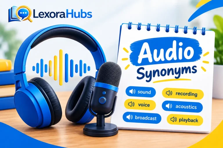 Audio synonym – words and alternatives related to sound and audio