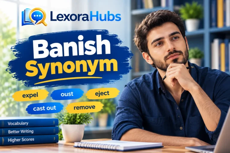 Banish synonym with 50 related words and examples