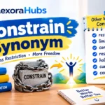 Constrain synonym words with meanings and examples