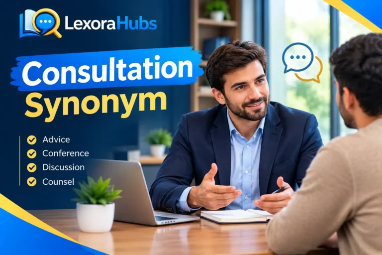 Consultation synonyms with examples and meanings