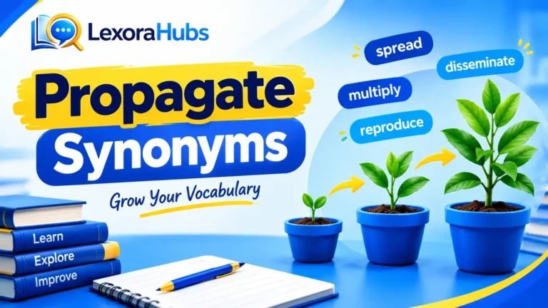 Propagate synonym vocabulary guide with plant growth and word learning concepts