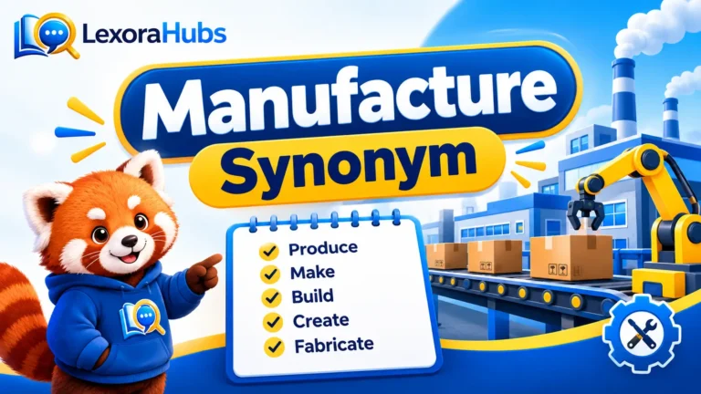 Manufacture synonym with examples of making and producing goods