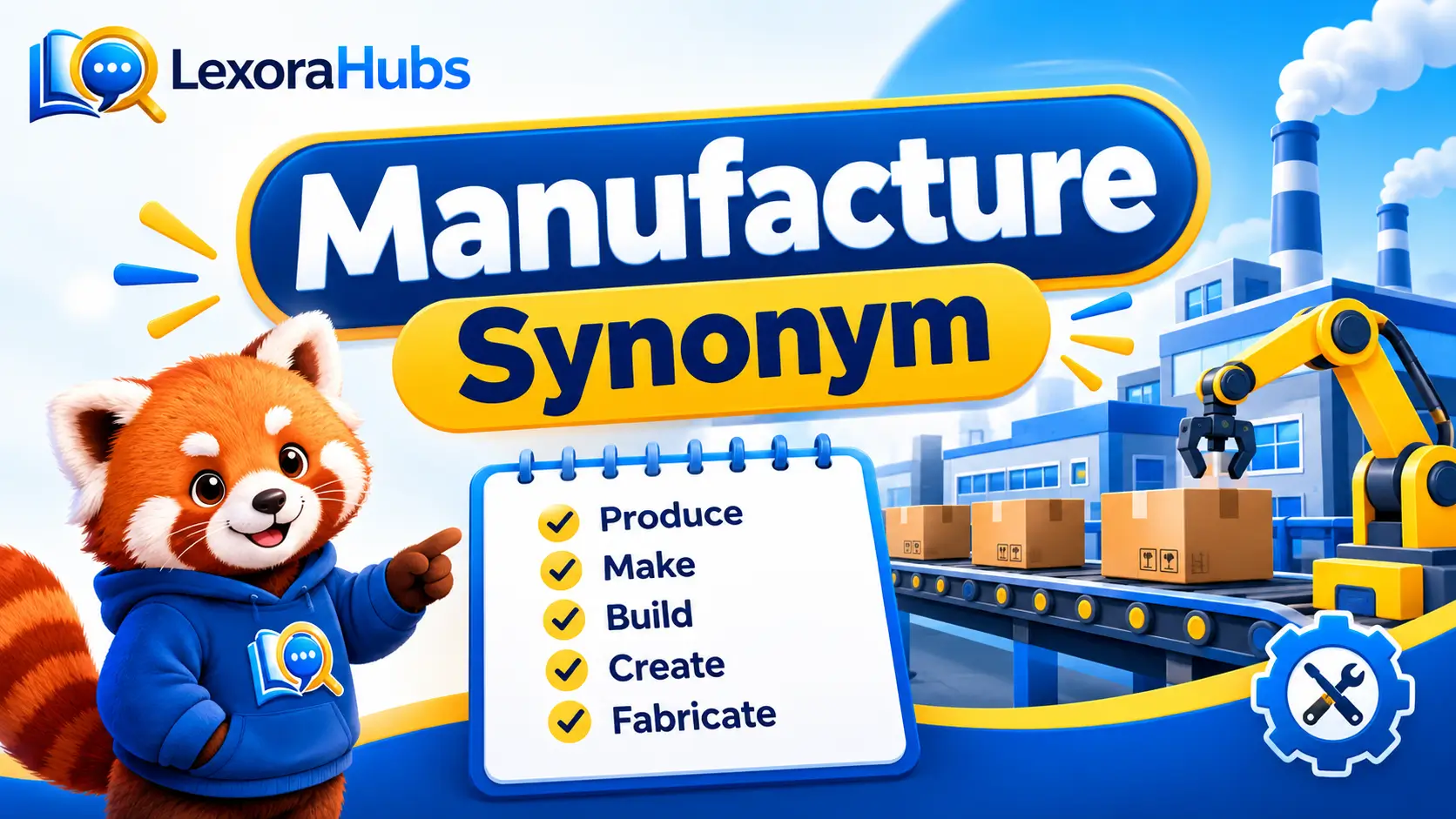 Manufacture synonym with examples of making and producing goods