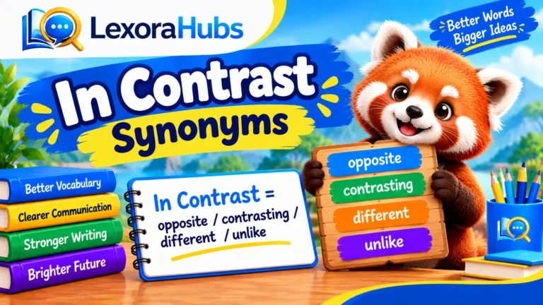 Synonyms for in contrast with examples and meanings