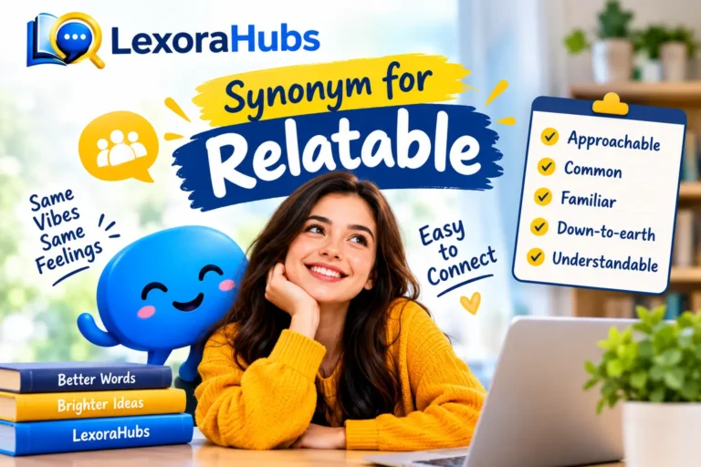 50 synonyms for relatable with meanings and examples in English