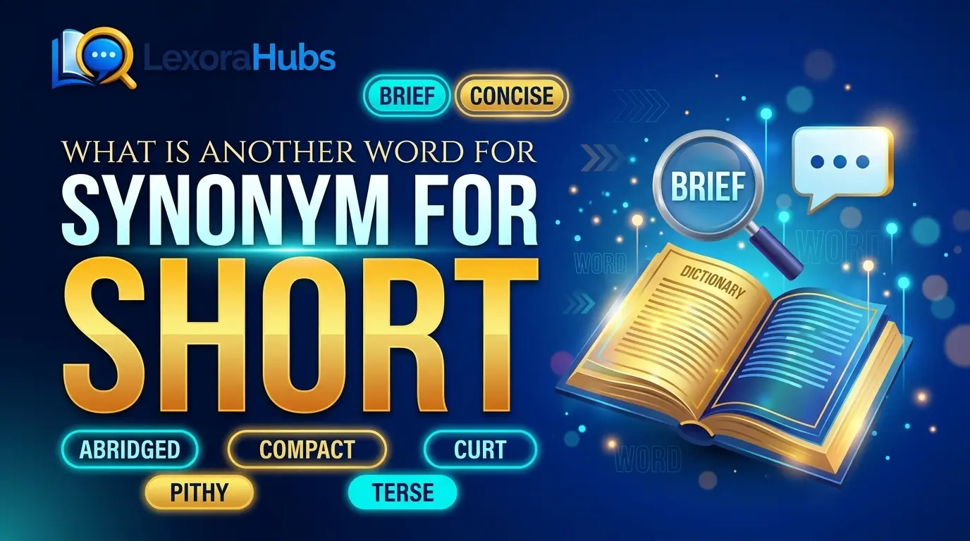 Synonym for short – English synonyms, brief word meanings, and vocabulary guide by LexoraHubs