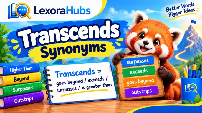 Transcends synonym with 50 alternative words and simple examples